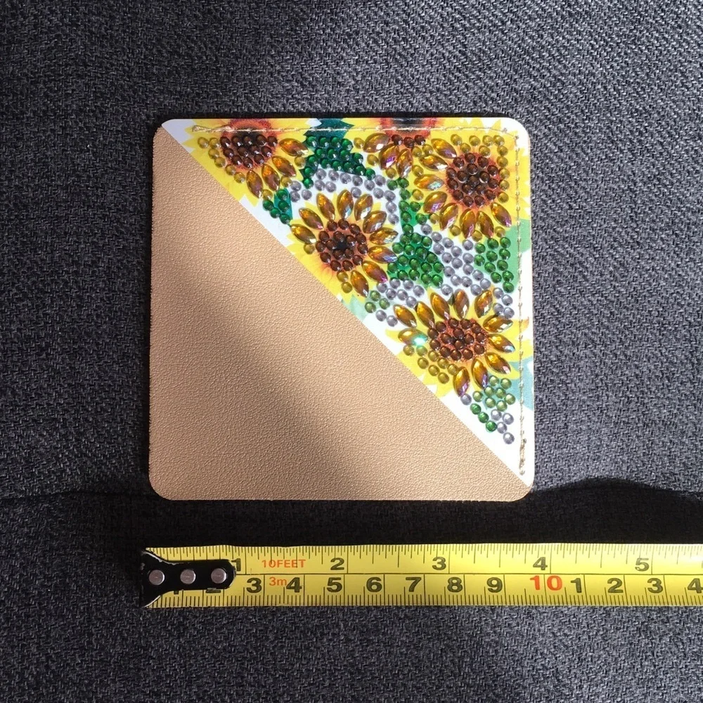 Diamond Art SUNFLOWERS 04 Corner Bookmark, Colorful, Sparkly, Bling - Picture 10 of 17